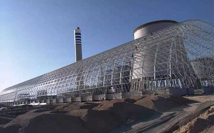 網架生產廠家-新疆紅星發電廠